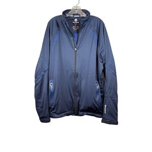 Sunice Golf Men's Tornado Jacket, Navy, attached Ball Rag, Full Zip, Size XL